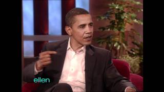 Ellen Meets President Obama [upl. by Darill780]