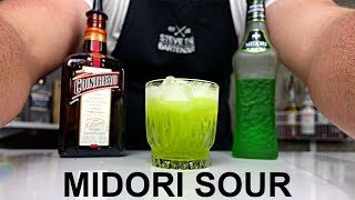 Midori Sour Cocktail Recipe  NEW VIDEO SETUP [upl. by Hump]