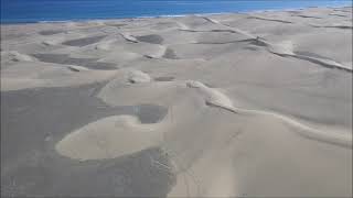 Drone Flight Over The Sand Dunes of Maspalomas Gran Canaria  Filmed With IR UV DualBP Filters [upl. by Ahsoik]