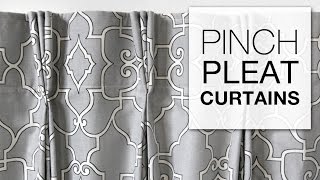 DIY Pinch Pleat Curtains with Pleater Tape [upl. by Courtenay745]