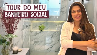 Tour Completo Meu Banheiro Social  Larissa Reis Arquitetura [upl. by Mellins]