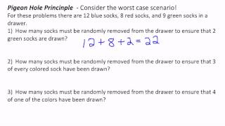 Basic Pigeon Hole Principle Problems [upl. by Egrog441]