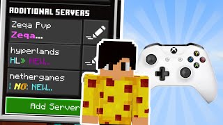 How to add Servers on Xbox Minecraft Bedrock [upl. by Minnie500]