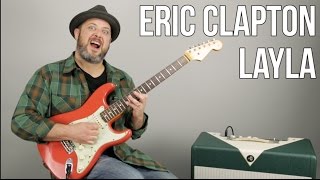 Eric Clapton Layla Electric Guitar Lesson  Tutorial [upl. by Bent]