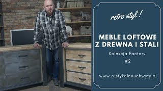 Loftowe industrialne meble z drewna i metalu FACTORY 2 [upl. by Madea384]