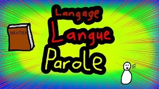 Langage Langue Parole Pikipons Lustige Linguistik [upl. by Edrick]