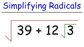 Math  Simplifying Radicals [upl. by Acinom]