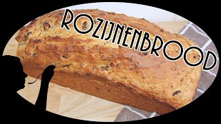 Rozijnenbrood  Krentenbrood  recept en ingrediënten [upl. by Anirba206]