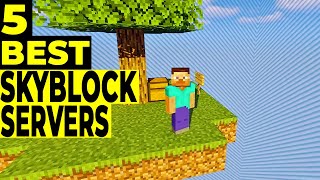 🤩 5 Best Skyblock Servers YOU Should Play in Minecraft 2021 🤩 [upl. by Vannie]