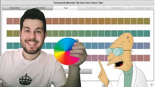 Farnsworth  Munsell Color Vision Test  Sub  ENG [upl. by Einegue]