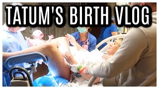 OFFICIAL BIRTH VLOG 2021  LABOR AND DELIVERY  Tara Henderson BIRTH [upl. by Aicetel]