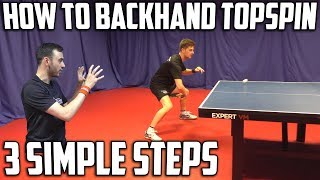 How To Backhand Topspin Against Backspin  Table Tennis [upl. by Madancy]