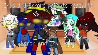 Errors and Inks parents react to Error and Ink MemeSin warning •Halloween special• [upl. by Megen]