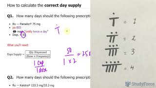 Calculate the correct day supply from a prescription [upl. by Moia]