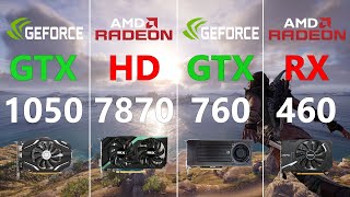 GTX 1050 vs GTX 760 vs HD 7870 vs RX 460 Test in 6 Games [upl. by Gader]