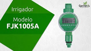 Irrigador Temporizador Automático Digital Para Horta Jardim Modelo Gardenlu FJK1005A [upl. by Alcot]