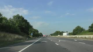 Driving On The M5 Motorway From J7 Worcester To Taunton Deane Services Taunton J25 26 England [upl. by Muhammad]