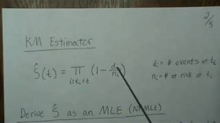 Kaplan Meier Estimator as an MLE [upl. by Noiramed]