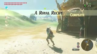 Zelda Breath of the Wild  A Royal Recipe Side Quest  Central Tower Region [upl. by Giannini]