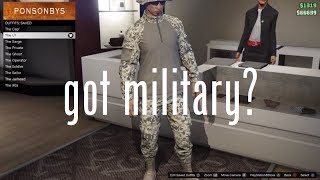 Gunrunning Military Outfits  Grand Theft Auto Online [upl. by Chrystel]