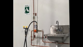 Safety Eyewash Station Installation [upl. by Acitel]