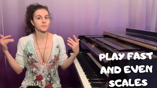 PLAY FAST AND EVEN SCALES ON THE PIANO  Make Your Scales Sound More Effortless  Piano Tutorial [upl. by Releehw294]