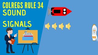 Colregs Sound Signals  Rule 34 Manoeuvring and Warning Signals [upl. by Monto]