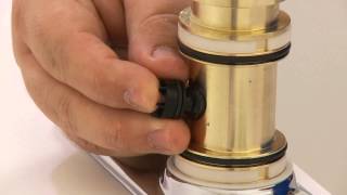 Fix Leaky Faucet Base  How to Replace SingleControl Faucet Diverter [upl. by Jess]