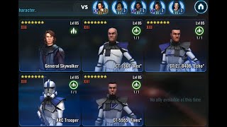 SWGOH GAS 501st counter vs Rey [upl. by Padget619]