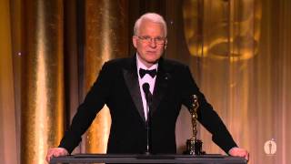 Steve Martin receives an Honorary Award at the 2013 Governors Awards [upl. by Setsero]