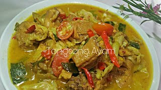 RESEP TONGSENG AYAM SANTAN ENAK BANGET [upl. by Tterej]