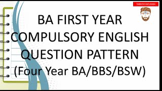 Question Model Of Compulsory English BA First year  Four Year Bachelor [upl. by Marietta]