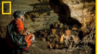 Explora la cueva del antiguo dios jaguar maya  National Geographic en Español [upl. by Aedrahs436]