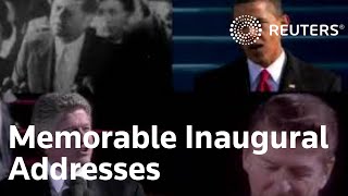 Memorable inauguration speeches by US presidents [upl. by Nnylirret]