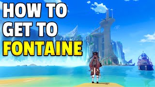 How to get to FONTAINE  Genshin Impact [upl. by Kinnie]