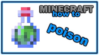 How to Make a Potion of Poison  Easy Minecraft Potions Guide [upl. by Eednam]