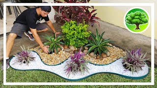 💚 DIY  DECORAÇÃO DE JARDIM 12  JARDIM COM PEDRAS  SOL PLENO [upl. by Paik801]