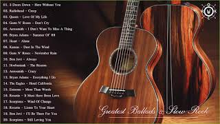 Acoustic Rock  Greatest Ballads amp Slow Rock Songs 80s  90s [upl. by Aitnecserc]