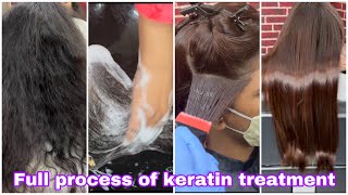 Full details process of keratin treatmenttutorialstep by step LuxlissGlobal keratinCadiveu [upl. by Asor]