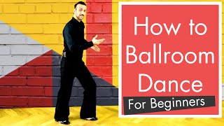 Ballroom Dance Tutorial For Beginners  How to Start Ballroom Dancing Solo No Partner Needed [upl. by Nylirak]