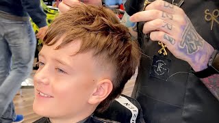 Mohawk Mullet Crop Top 🔥 How to Barber Tutorial [upl. by Bigner]