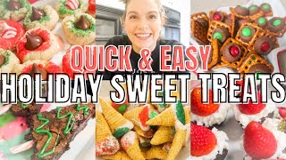 QUICK amp EASY HOLIDAY SWEET TREATS CHRISTMAS DESSERTS ON A BUDGET [upl. by Carrick185]