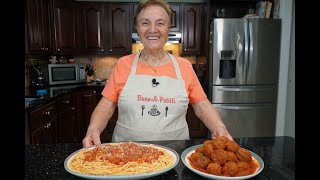 Italian Grandma Makes Meatballs and Spaghetti [upl. by Toft267]