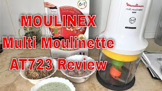 MOULINEX Multi Moulinette 6in1 AT723 Review  MOULINEX mini chopper unboxing by Saimis Kitchen [upl. by Malkah]