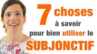 Subjonctif  7 conseils pour bien lutiliser [upl. by Neerod]