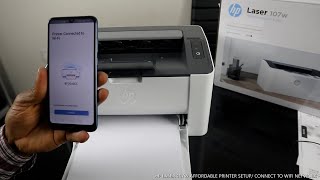 HP LaserJet How To Set Up Connect To WIFI Network [upl. by Aynav]