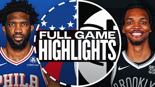 76ERS at NETS  FULL GAME HIGHLIGHTS  January 4 2025 [upl. by Desai]