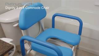 Dignity 3 in 1 Commode Chair Platinum Health [upl. by Lorie531]