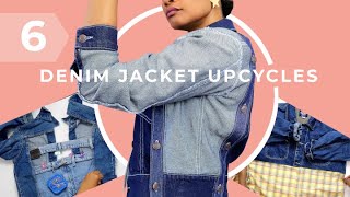 6 Next Level DIY Denim Jean Jacket Upcycles [upl. by Hessney]