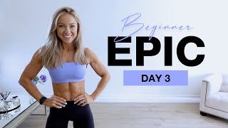 Day 3 of Beginner EPIC  No Equipment Ab amp Core Workout [upl. by Hirsh134]